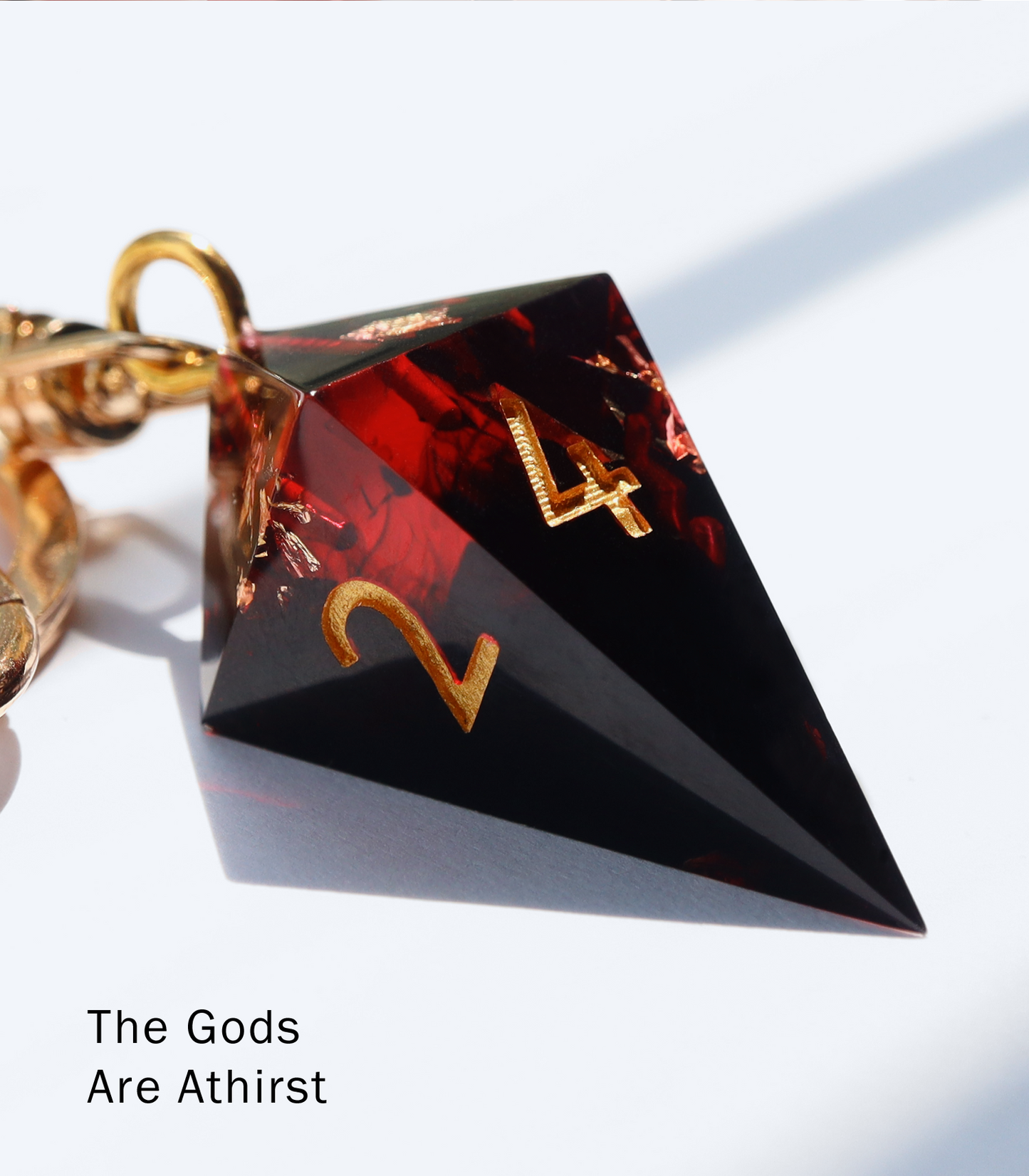 Crystal D4 Keychain