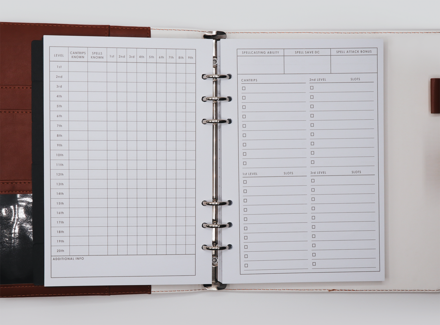 The Campaign Journal for DnD 5e - A5 Binder