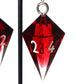 Crystal D4 Earrings - Persephone's Fury