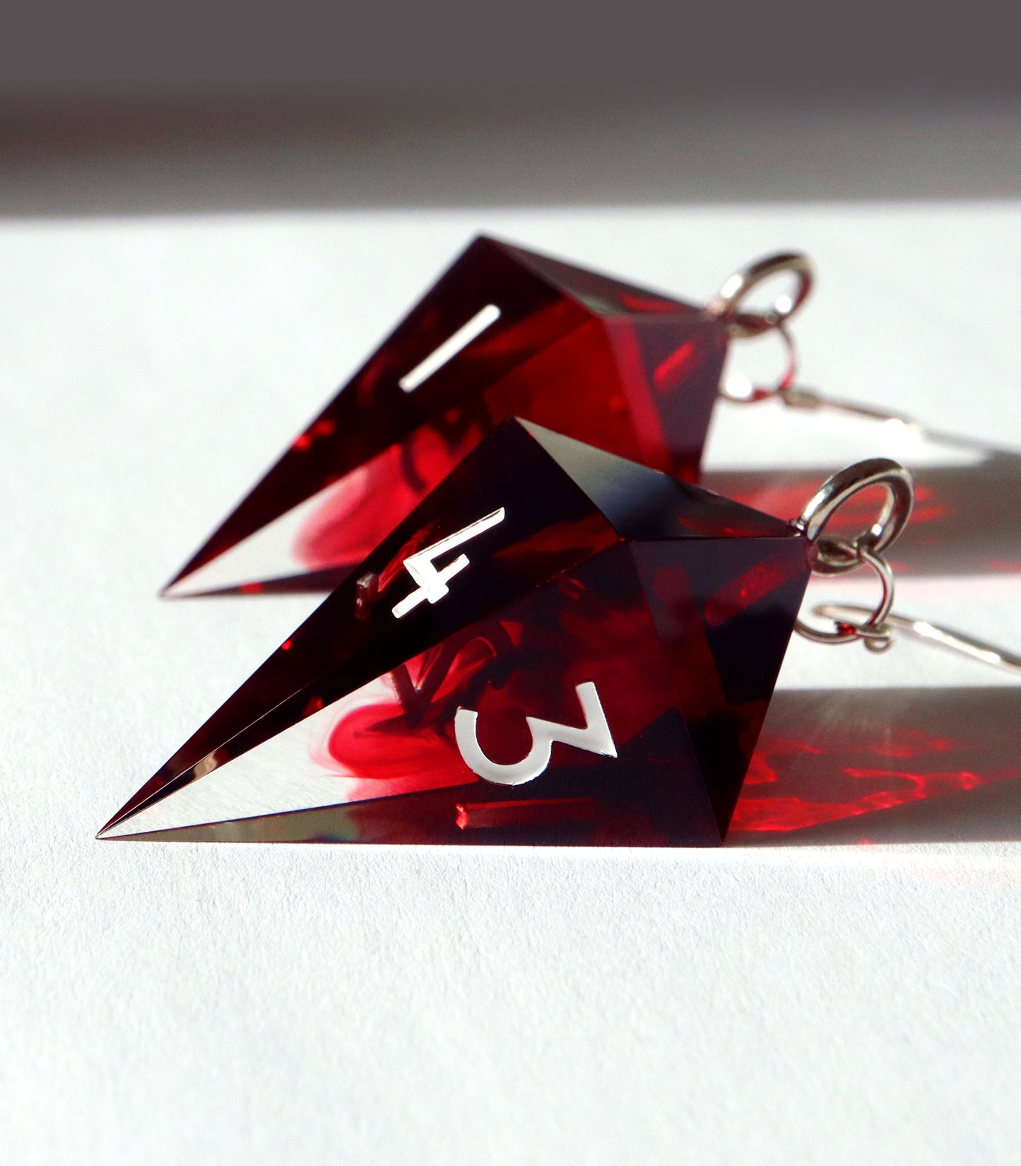 Crystal D4 Earrings - Persephone's Fury