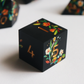 Fey Illuminations - hand-painted & handmade sharp edge 7 piece dice set