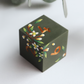 Wallflower - hand-painted & handmade sharp edge 7 piece dice set